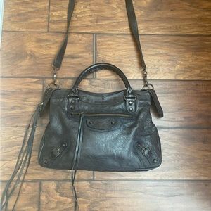 Balenciaga Classic Town Crossbody- Black